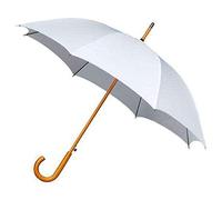 IMPLIVA Falcone Parapluie canne, 102 cm, Blanc (Weiß)