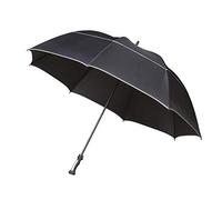 Impliva Falcone Parapluie canne, 140 cm, Noir (Schwarz)