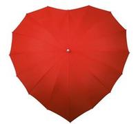 Impliva parapluie en forme de coeur ouverture main 110 cm rouge Rouge G
