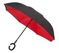 Impliva, Parapluie pliants Mixte rose noir/rouge Taille Unique