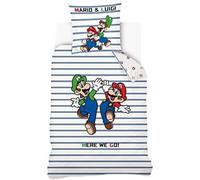 Import New, NI-0211 Housse de Couette en Coton 140 x 200 cm pour lit de 90 cm de Super Mario Bros