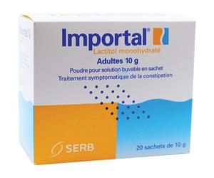 Importal Adultes 10g Lactitol Monohydraté Poudre Pour Solution Buvable 20 Sachets