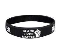 Importance Particulière Black Lives Mat Silicone Bracelet, Bracelets Unisexes Classiques De Black Lives Matterrial De Bonne Qualité, Motivation Du Bracelet En Silicone Dans Un Style Unisexe Pour