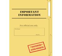Important Information: An Alzheimer's/Dementia Work Book