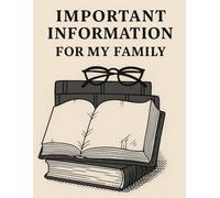 Important Information for My Family: A Practical Organizer for My Final Wishes, Important Details, and Solving Every Problem If I Die.