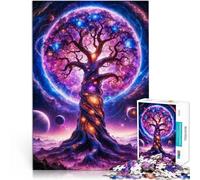 Impossible Arbre de Vie Cosmique Puzzles pour Adolescents 1000 pièces 38x52cm avec des pièces de Formes aléatoires entièrement imbriquées
