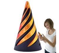 Impossible Cone | Steampunk Whirling Wonder Fidget | Statue pyramide égyptienne, drôle, créative, impossible pour enfants