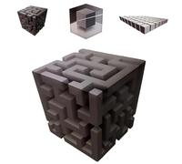 Impossible Corners - Art mural qui remodèle la réalité, autocollant mural d'angle d'illusion d'art mural 3D, art mural graphique amovible à décoller et à coller, décoration d'intérieur (#B)