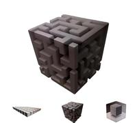 Impossible Corners - Wall Art That Reshapes Reality, 3D Effect Cube Optical Illusion Art Corner Decal Sticker, for Living Rooms/Offices/cafes/Restaurants (PATHLESS)