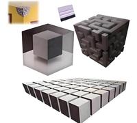 Impossible Corners - Wall Art That Reshapes Reality, 3D Wall Art Illusion Corner Wall Decal, Removable Peel and Stick Graphic, Modern Home Decor for Living Room, Office, Dorm