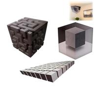 Impossible Corners - Wall Art That Reshapes Reality, 3D Wall Art Optical Illusion Corner Wall Decal, Large Removable Peel and Stick wall arts, for Living Room, Office, Gallery Space (All)