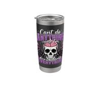 Impossible de faire quoi que ce soit en pensant trop à Skull Brain Gobelet isotherme en acier inoxydable double paroi