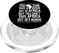 Impossible de Faire Sortir l'Afrique d'une Femme Africaine Patriotique drôle PopSockets PopGrip pour MagSafe