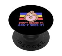Impossible de l'atteindre, Je n'en AI Pas Besoin (Funny Fat Lazy Hamster) PopSockets PopGrip Adhésif