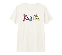 Impossible is a... Fable Hibiscus et Papillon T-Shirt Haut de Gamme