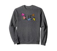 Impossible is a... Lie Hibiscus et Papillon Sweatshirt