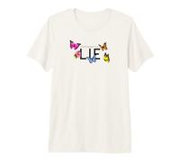 Impossible is a... Lie Hibiscus et Papillon T-Shirt Haut de Gamme