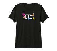 Impossible is a... Lie Hibiscus et Papillon T-Shirt Haut de Gamme