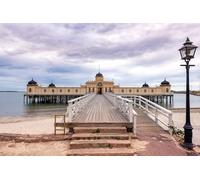 Impossible Puzzle-1000 Pieces, Bridges Sweden Varberg Waterfront (26x38cm)