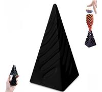 Impossible Pyramid Passthrough Sculpture,3D Printed Spiral Cone Toy, Impossible Pyramid Fidget Toy,Spiral Pyramid Sculpture,Helix Nut Spiral Cone Fiddle Fidget Toy,Anxiety Stress Relief Toy (D)