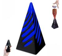 Impossible Pyramid Passthrough Sculpture,3D Printed Spiral Cone Toy, Impossible Pyramid Fidget Toy,Spiral Pyramid Sculpture,Helix Nut Spiral Cone Fiddle Fidget Toy,Anxiety Stress Relief Toy (2)