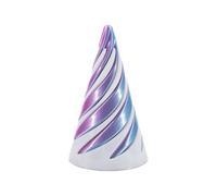 Impossible Pyramid Passthrough Sculpture, Jouet Pyramide Fidget Imprimé en 3D, Jouet Rotatif à Cône en Spirale, Jouets Anti-Stress pour Enfants Adultes Décoration De Bureau (C)