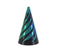 Impossible Pyramid Passthrough Sculpture, Jouet Pyramide Fidget Imprimé en 3D, Jouet Rotatif à Cône en Spirale, Jouets Anti-Stress pour Enfants Adultes Décoration De Bureau (E)