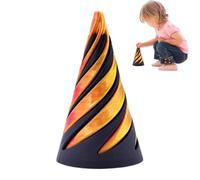 Impossible Pyramid Passthrough Sculpture, Pass Through Pyramid Fidget Toy, Jouet à cône en imprimé en Impossible Cone Fidget Soulagement du Stress et de l'anxiété Jouet Fidget