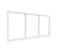 Imposte atelier en aluminium thermolaqué - L83 x H40 cm - Blanc - BAYVIEW