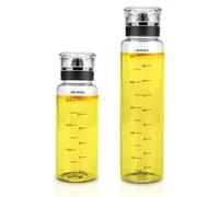 imposyu 2 Bouteilles D'huile à Remplir 500ml 350ml Distributeur D'huile Anti-Fuite Shaker Vinaigrette En Verre Bouteille Huile pour Huile D'olive/Vinaigre pour Cuisine/Cuisson/BBQ