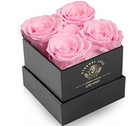 Impouo Rose préservée, Cadeaux pour Elle, Cadeaux d'anniversaire pour Femme, Cadeaux pour Maman/Petite Amie/épouse/Grand-mère Noël, Anniversaire, Saint-Valentin
