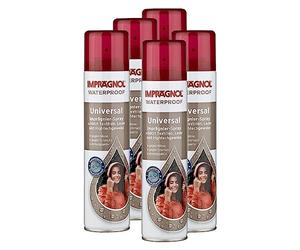 IMPRÄGNOL Spray universel imperméabilisant: Protection idéale pour sacs, chaussures et les vêtements, 5x400 ml