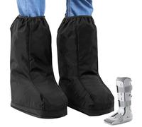 IMPRESA Lot de 2 housses de bottes de marche pour pied et cheville - Protections de chaussures médicales pour la pluie et l'hiver - Housse imperméable pour attelle de pied et chaussures orthopédiques