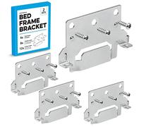 IMPRESA Lot de 4 supports de cadre de lit pour cadre de lit IKEA PN116791 - Supports de montage et vis de rechange pour cadre de lit bas - Pièces de lit pour cadre de lit - Matériel de cadre de lit
