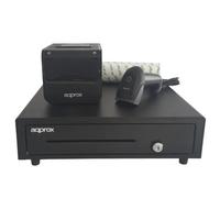 Impresora Térmica Ethernet Approx appPOSPACK4180-2D con cajón y lector 2D rollos incluidos