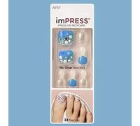 imPRESS Kiss BIPT024X Faux bijoux pour pédicure Bleu sarcelle