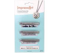 ImpressArt Kit de sertissage en cristal avec pierres de naissance assorties Crystal Setter Kit | Set of 3 SCS160008