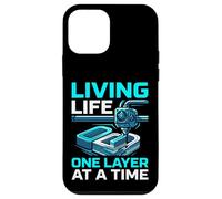 Impression 3D Amusante « Living Life One Layer At A Time » Coque pour iPhone 12 Mini