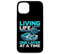 Impression 3D Amusante « Living Life One Layer At A Time » Coque pour iPhone 13