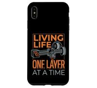 Impression 3D Amusante « Living Life One Layer At A Time » Coque pour iPhone XS Max