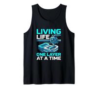 Impression 3D Amusante « Living Life One Layer At A Time » Débardeur