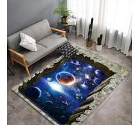 Impression 3D De Tapis De Bureau Beau Paysage De Ciel Étoilé De La Voie Lactée 140 X 200 Cm - Tapis De Sol Antidérapant Pour Porte Intérieure - Toucher Doux - Fibre De Polyester - Facile À Net -9E7A8F