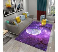 Impression 3D De Tapis De Restaurant Arbres Forestiers De Nuit Paysage De Ciel Étoilé Fantastique - Tapis De Sol Antidérapant Pour Porte Intérieure - Toucher Doux - Fibre De Polyester - F -88829090481