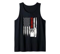 Impression 3D Drapeau américain Vieilli USA Patriotique Maker Débardeur