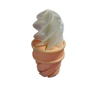 Impression 3D en spirale vers 2 objets différents - Peut librement décaler le regard - Décoration de bureau - Znw503 (blanc, 12 cm)