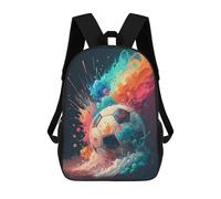 Impression 3D Graffiti Soccer Explosion Abstract Colorful Football Wall Art Vibrant Street Art Soccer Ball For... Sacs À Dos Scolaires Pour Enfants, Cartables Pour Garçons, Grand Sac À Dos De Voyage