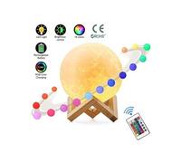 Impression 3D Moon Light Rechargeable Night Light RGB Changement de couleur Commutateur tactile Chambre à coucher 3D Moon Moon G