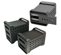 Impression 3D, noir mat - Étui de rangement sécurisé pour Samsung T9 SSD avec couvercle coulissant, aérations de refroidissement et fente de câble de type C pour disque SSD portable T9 (trois