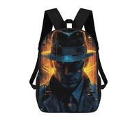 Impression 3D Vintage Detective Poster Sacs À Dos Scolaires Pour Enfants De 17 Pouces, Sacs À Livres Pour Garçons, Grand Sac À Dos De Voyage, Sacs À Dos De Jour