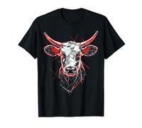 Impression abstraite de vache - Visage d'amoureux des animaux T-Shirt